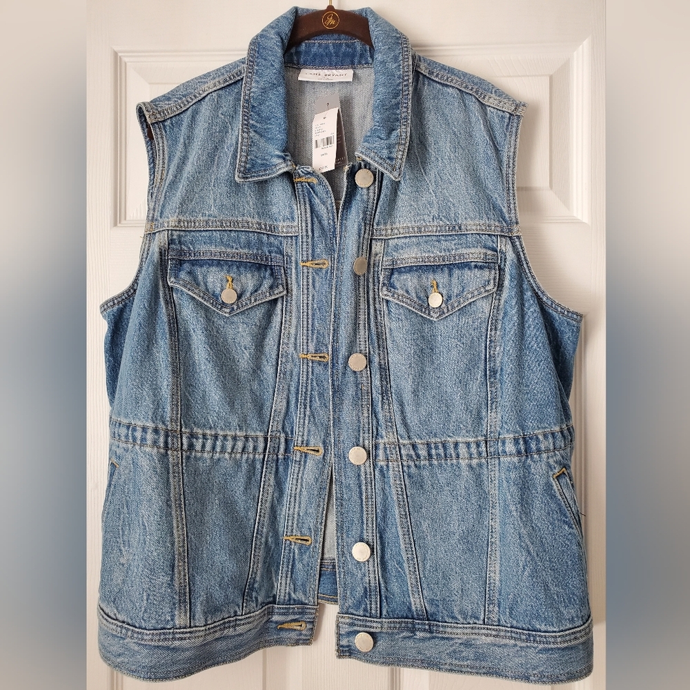Denim Sleeveless LANE Bryant 14/16 Vest NWT